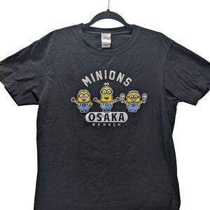 Minions Osaka Branch Black T-Shirt